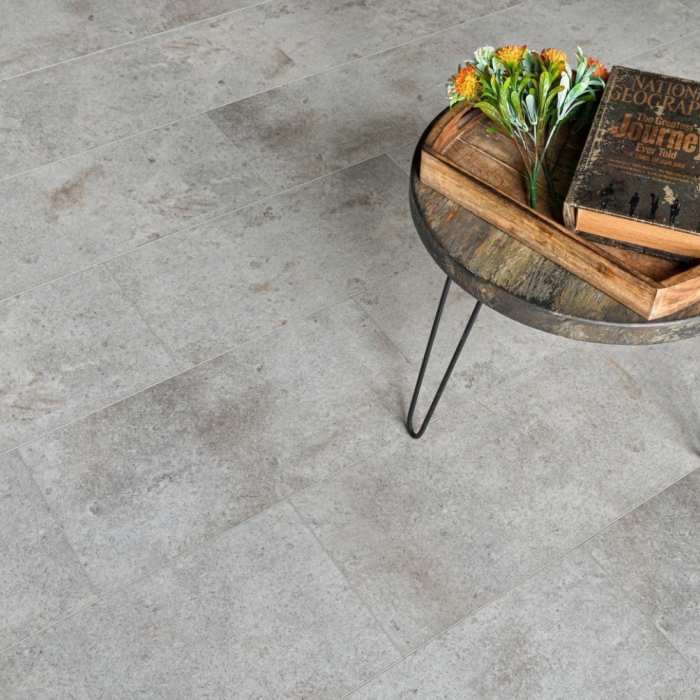 Кварцвиниловая SPC плитка NT Ceramic Betone Stone SP55105ST Stone Concret Beige №3