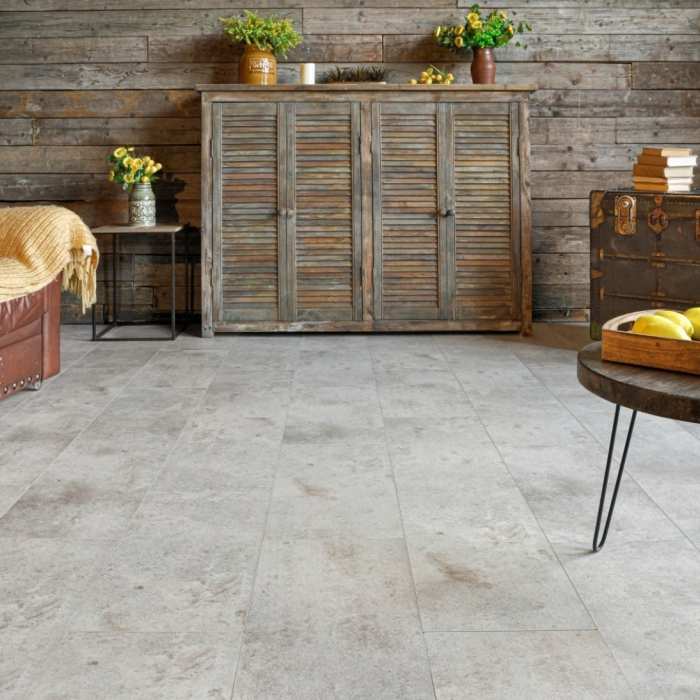 Кварцвиниловая SPC плитка NT Ceramic Betone Stone SP55105ST Stone Concret Beige
