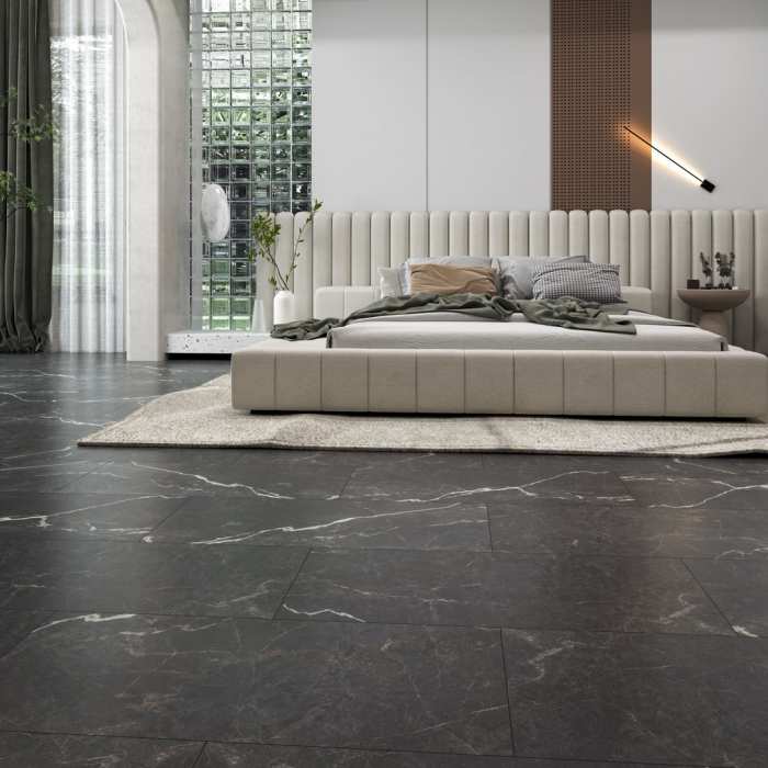 Кварцвиниловая SPC плитка NT Ceramic Betone Stone SP55111ST Stone Pietra Grey
