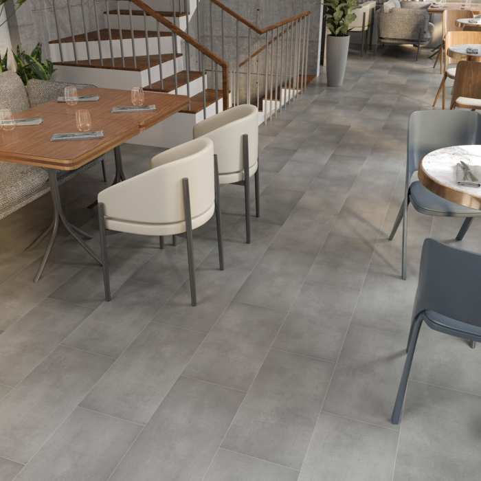 Кварцвиниловая SPC плитка NT Ceramic Betone Stone SP55109ST Stone Cement №2