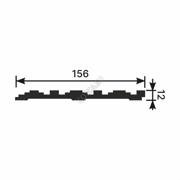 Декоративная панель Cosca RP006, 156x12 мм №3