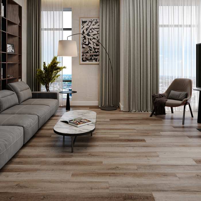 Виниловый SPC ламинат CronaFloor Alpha Дуб Мюнхен А102 №2