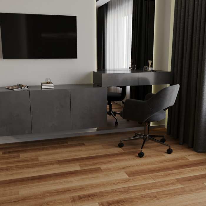 Виниловый SPC ламинат CronaFloor Grand Sequoia Дуб Шоколадный №2