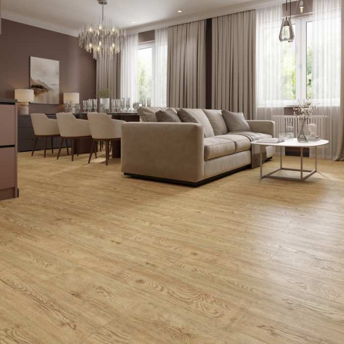 Виниловый SPC ламинат CronaFloor Grand Sequoia Дуб Золотистый №2