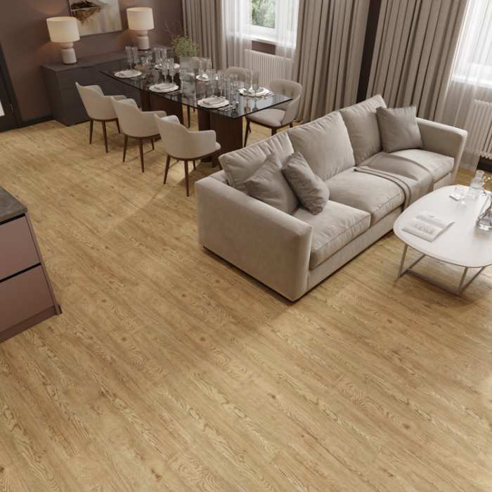 Виниловый SPC ламинат CronaFloor Grand Sequoia Дуб Золотистый №3