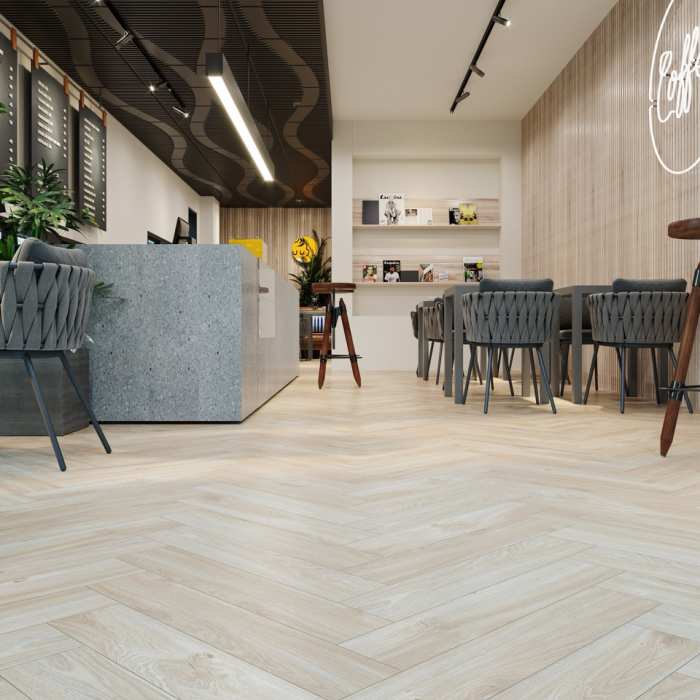 SPC ламинат CronaFloor Herringbone Дуб Ницца №4