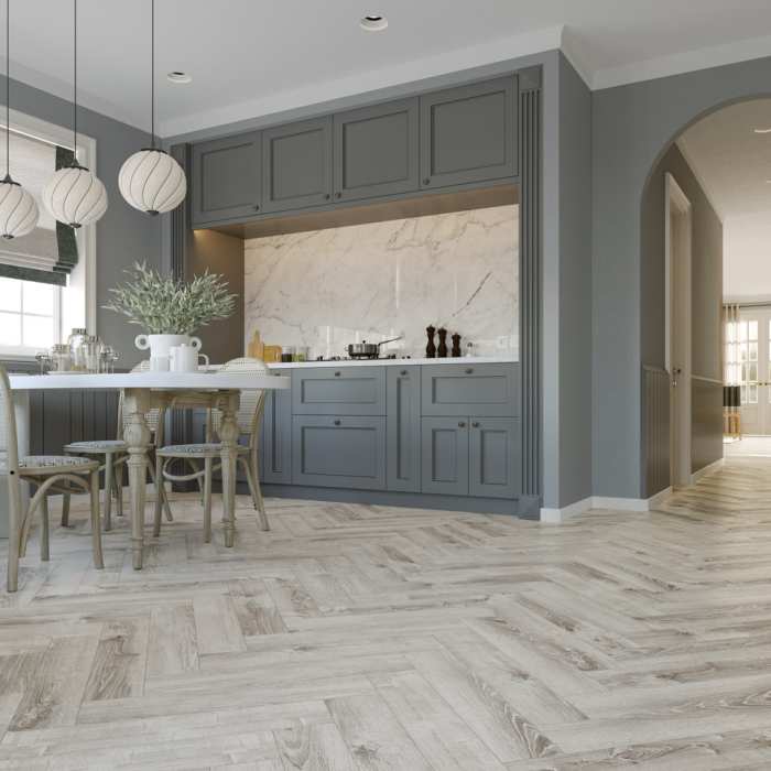 SPC ламинат CronaFloor Herringbone Дуб Страсбург №2