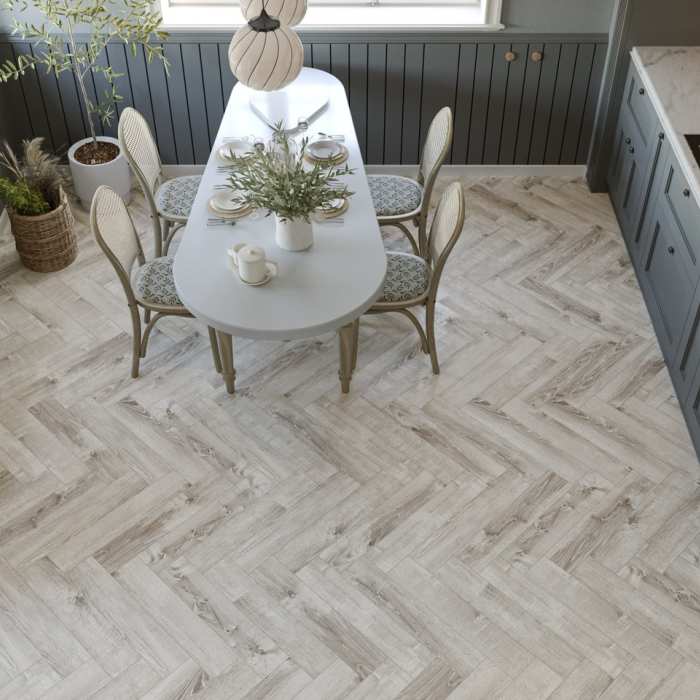 SPC ламинат CronaFloor Herringbone Дуб Страсбург №3