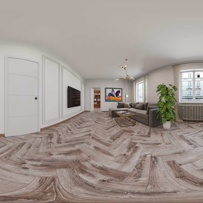 SPC ламинат CronaFloor Herringbone Дуб Тулон №8