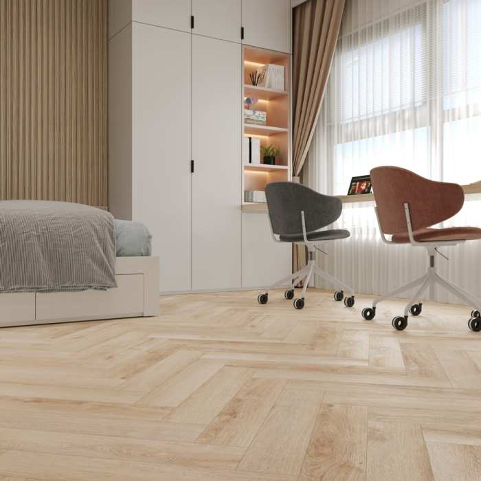 SPC ламинат CronaFloor Herringbone Дуб Дижон №4