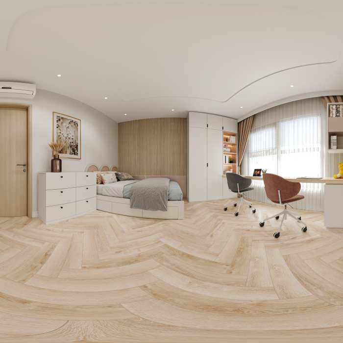 SPC ламинат CronaFloor Herringbone Дуб Дижон №8