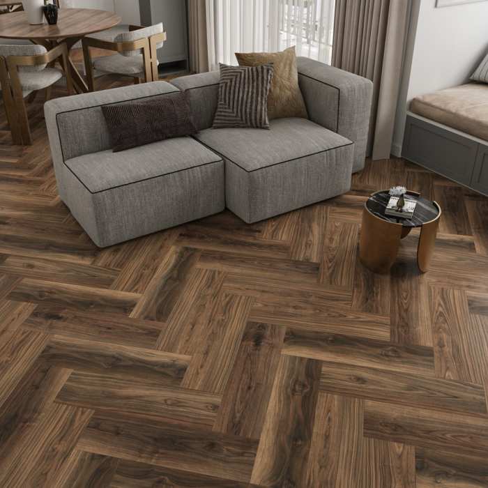 SPC ламинат CronaFloor Herringbone Дуб Ле-Ман №5