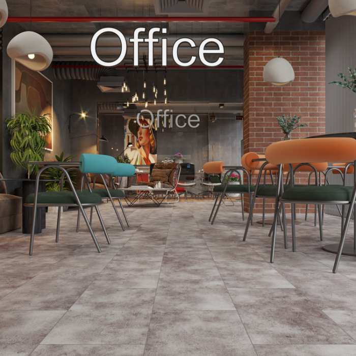 SPC ламинат CronaFloor Stone Торнадо Дымчатый №4