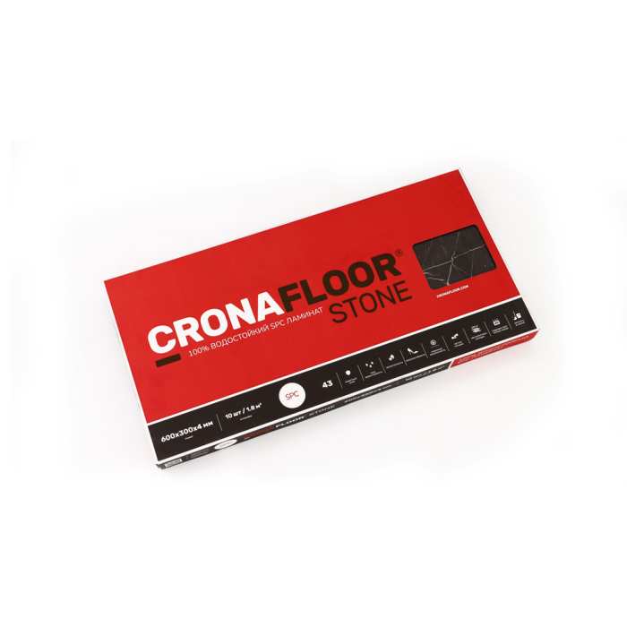 SPC ламинат CronaFloor Stone Мелли Грей №10