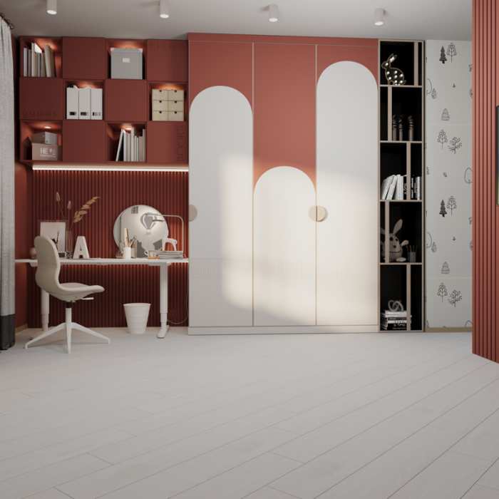 SPC ламинат CronaFloor Wood Дуб Белёный №2