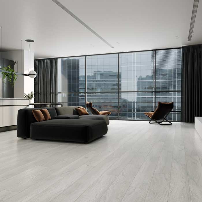 SPC ламинат CronaFloor Wood Дуб Серебристый №2