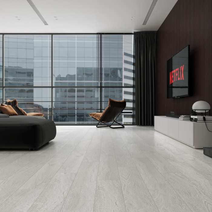 SPC ламинат CronaFloor Wood Дуб Серебристый №4