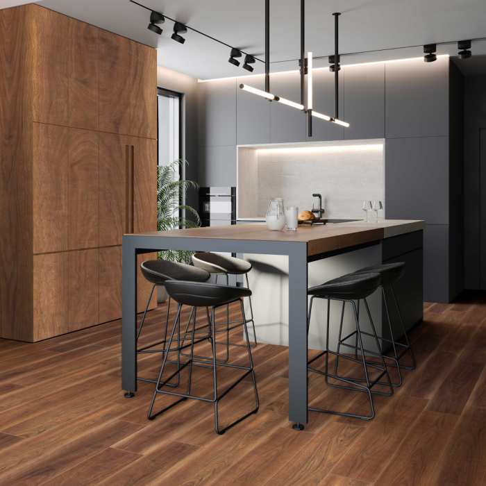 Виниловый SPC ламинат CronaFloor Grand Sequoia Дуб Красный
