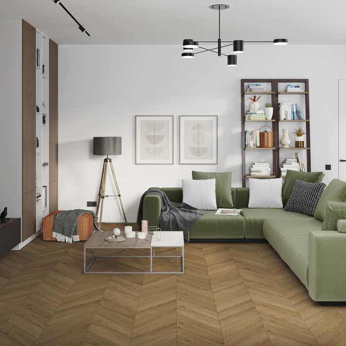 Кварцвиниловая плитка Damy Floor Chevron LVT Лувр DF04-Ch-LVT №2