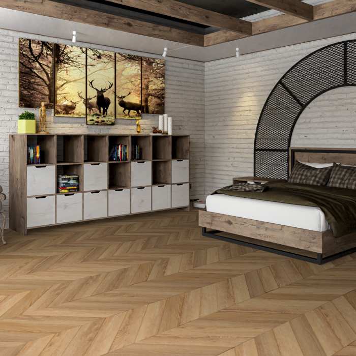 Кварцвиниловая плитка Damy Floor Chevron LVT Лувр DF04-Ch-LVT №3