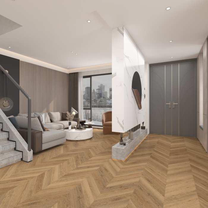 Кварцвиниловая плитка Damy Floor Chevron LVT Сен-Клу DF10-Ch-LVT №13