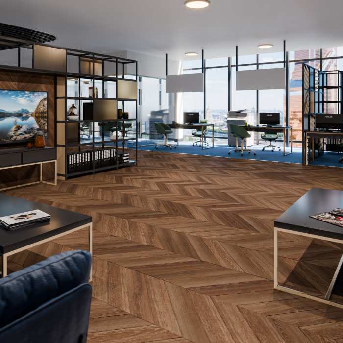 Кварцвиниловая плитка Damy Floor Chevron LVT Шайо DF07-Ch-LVT №11