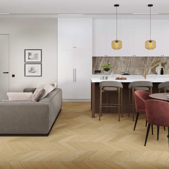 Кварцвиниловая плитка Damy Floor Chevron LVT Тюильри DF03-Ch-LVT №6