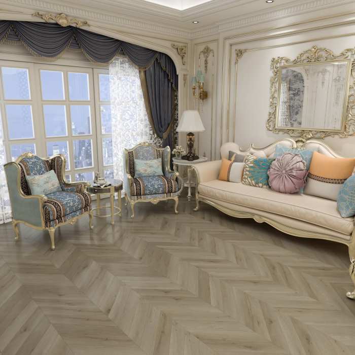 Кварцвиниловая плитка Damy Floor Chevron LVT Версаль DF01-Ch-LVT №9