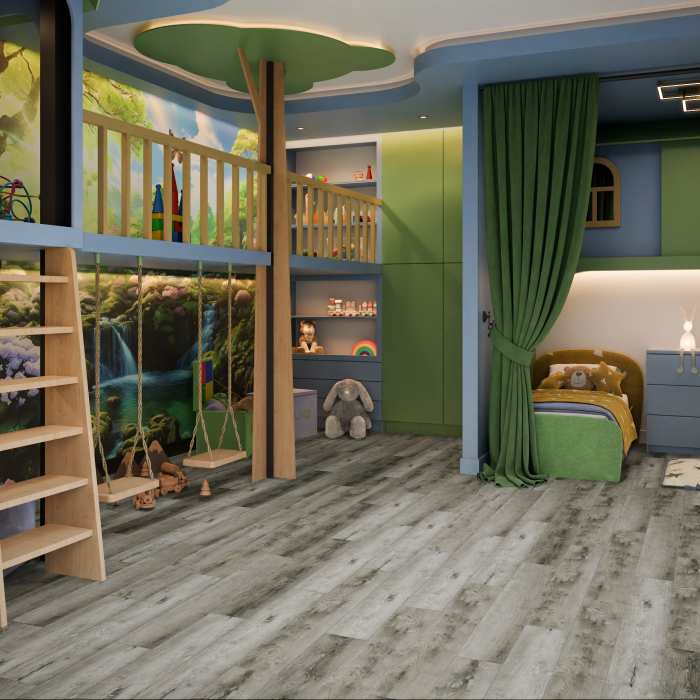 Кварцвиниловая плитка Damy Floor Family LVT Дуб Рустикальный Серый TCM369-28-LVT №6