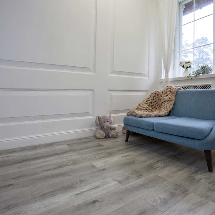 Кварцвиниловая плитка Damy Floor Family LVT Дуб Рустикальный Серый TCM369-28-LVT №7