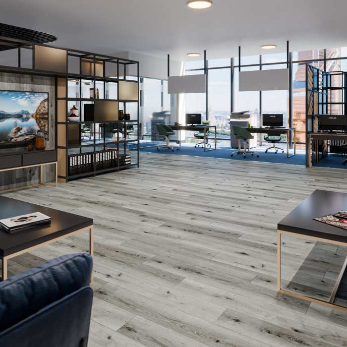 Кварцвиниловая плитка Damy Floor Family LVT Дуб Классический Серый T7020-2-LVT №10