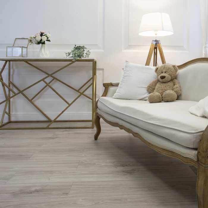 Кварцвиниловая плитка Damy Floor Family LVT Дуб Белый SL3739-3-LVT №5