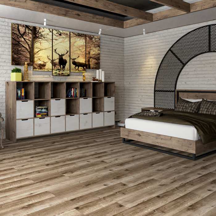 Кварцвиниловая плитка Damy Floor Family LVT Дуб Изысканный JC8271-7LVT №7