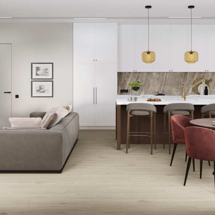 Кварцвиниловая плитка Damy Floor Family LVT Дуб Светлый TCM285-15-LVT №9