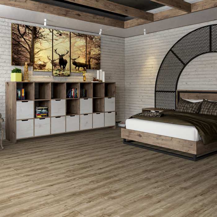 Кварцвиниловая плитка Damy Floor Family LVT Дуб Имбирный 248-8-LVT №12