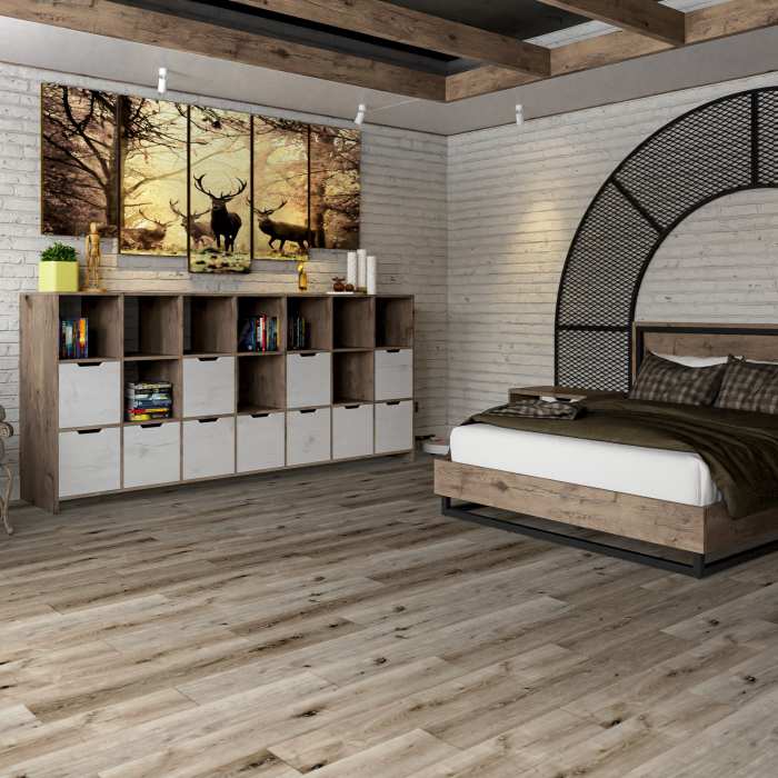 Кварцвиниловая плитка Damy Floor Family LVT Дуб Лофт 1508-1-LVT №9