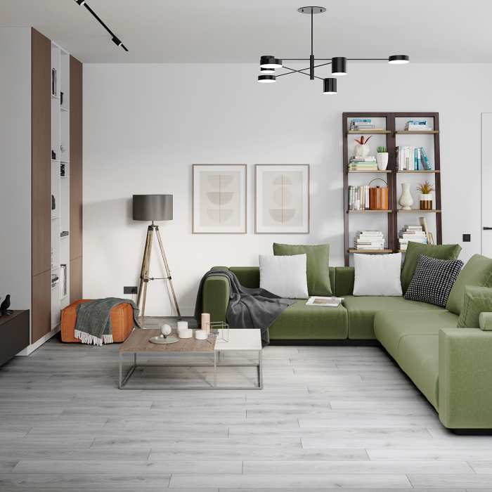 Кварцвиниловая плитка Damy Floor Family LVT Дуб Альпийский 1536-2-LVT №17
