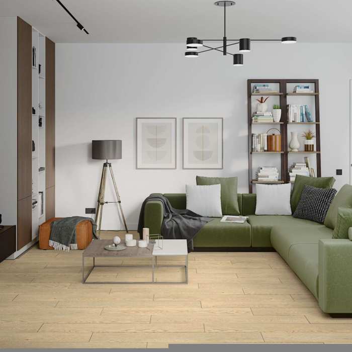 Кварцевый SPC ламинат Damy Floor Family Дуб Латте 0030-2 №4