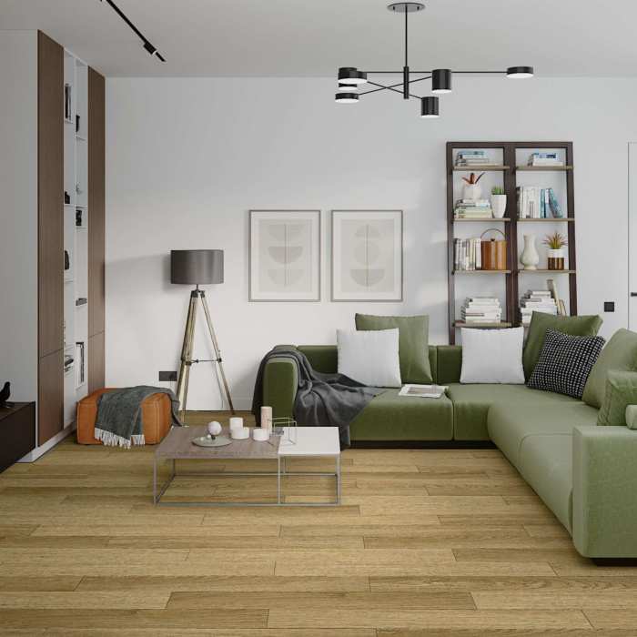 Кварцевый SPC ламинат Damy Floor Family Дуб Золотой 190902EL-07F