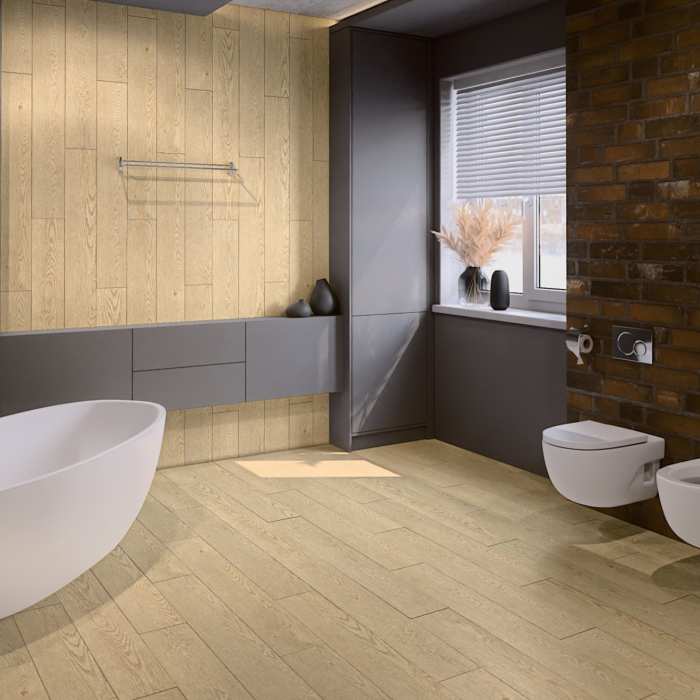 SPC ламинат Damy Floor Family Дуб Латте 0030-2 №3