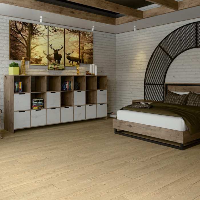 SPC ламинат Damy Floor Family Дуб Латте 0030-2 №4