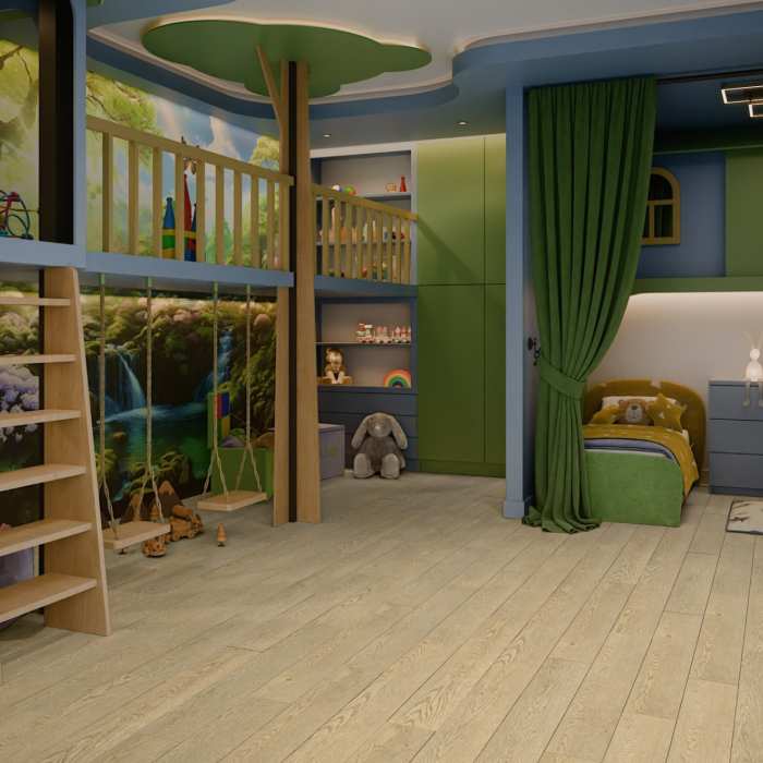 SPC ламинат Damy Floor Family Дуб Латте 0030-2 №5