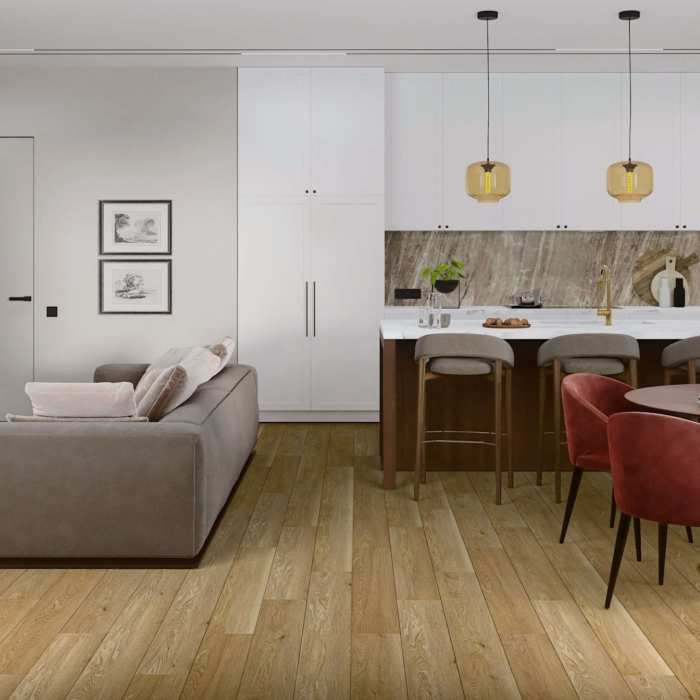 SPC ламинат Damy Floor Family Дуб Медовый DF03-F №7