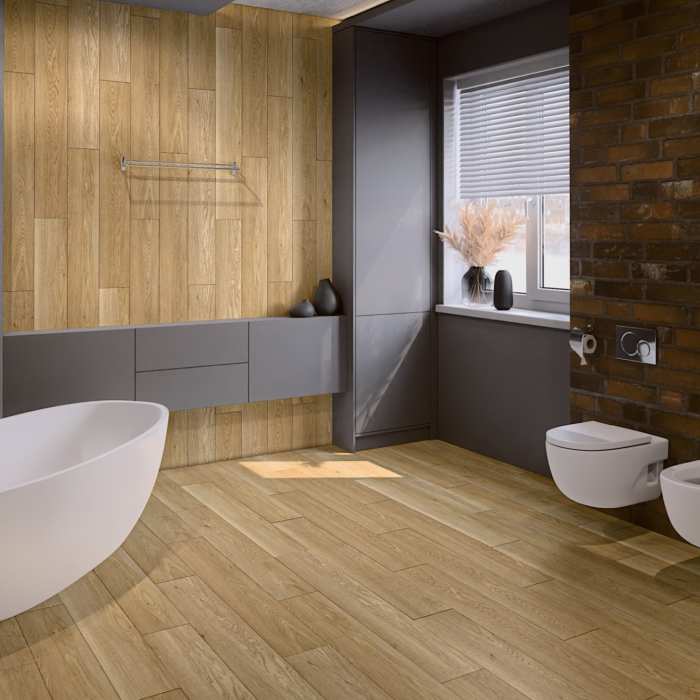 Кварцвинил Damy Floor Family LVT Дуб Медовый DF03-F №5