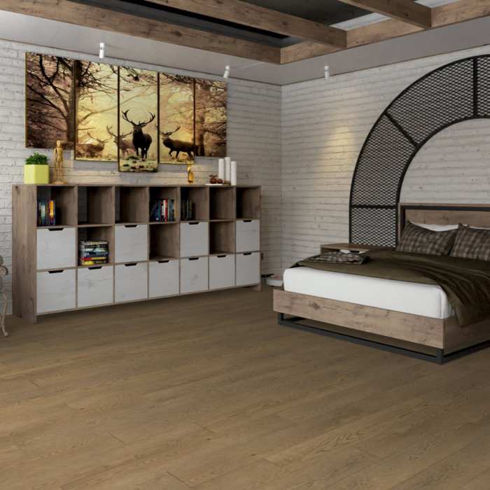 Кварцвиниловая плитка Damy Floor Family LVT Дуб Мокко 0030-6-LVT №5