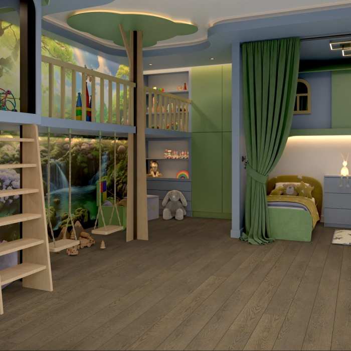 Кварцвиниловая плитка Damy Floor Family LVT Дуб Мокко 0030-6-LVT №3