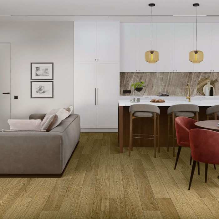 SPC ламинат Damy Floor Family Дуб Золотой 190902EL-07F №8