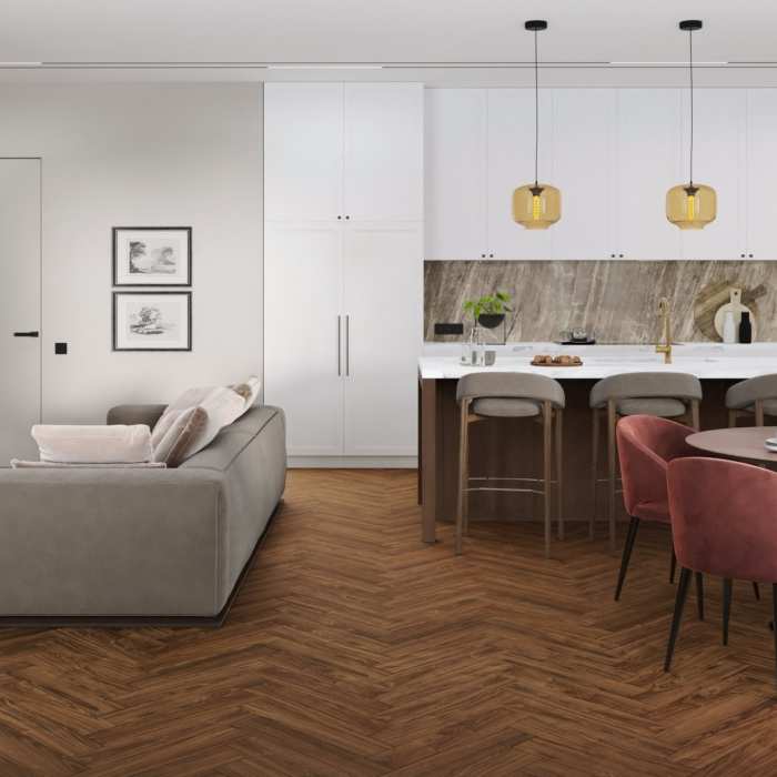 Кварцвиниловая плитка Damy Floor London LVT Дерби 0036-1-LVT №3