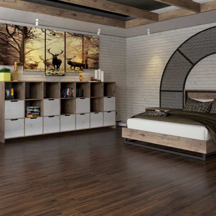 Инженерная паркетная доска Damy Floor Luxury Каштановый
