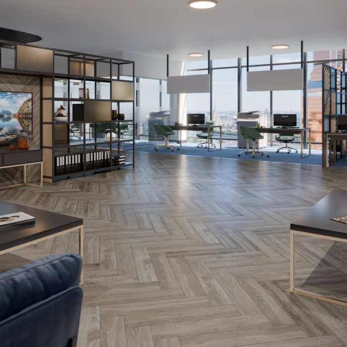Инженерная паркет «английская ёлочка» Damy Floor Luxury Скандинавский №3